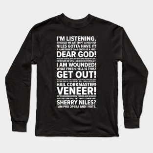 Frasier Quotes Long Sleeve T-Shirt